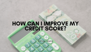 How can I improve my credit score